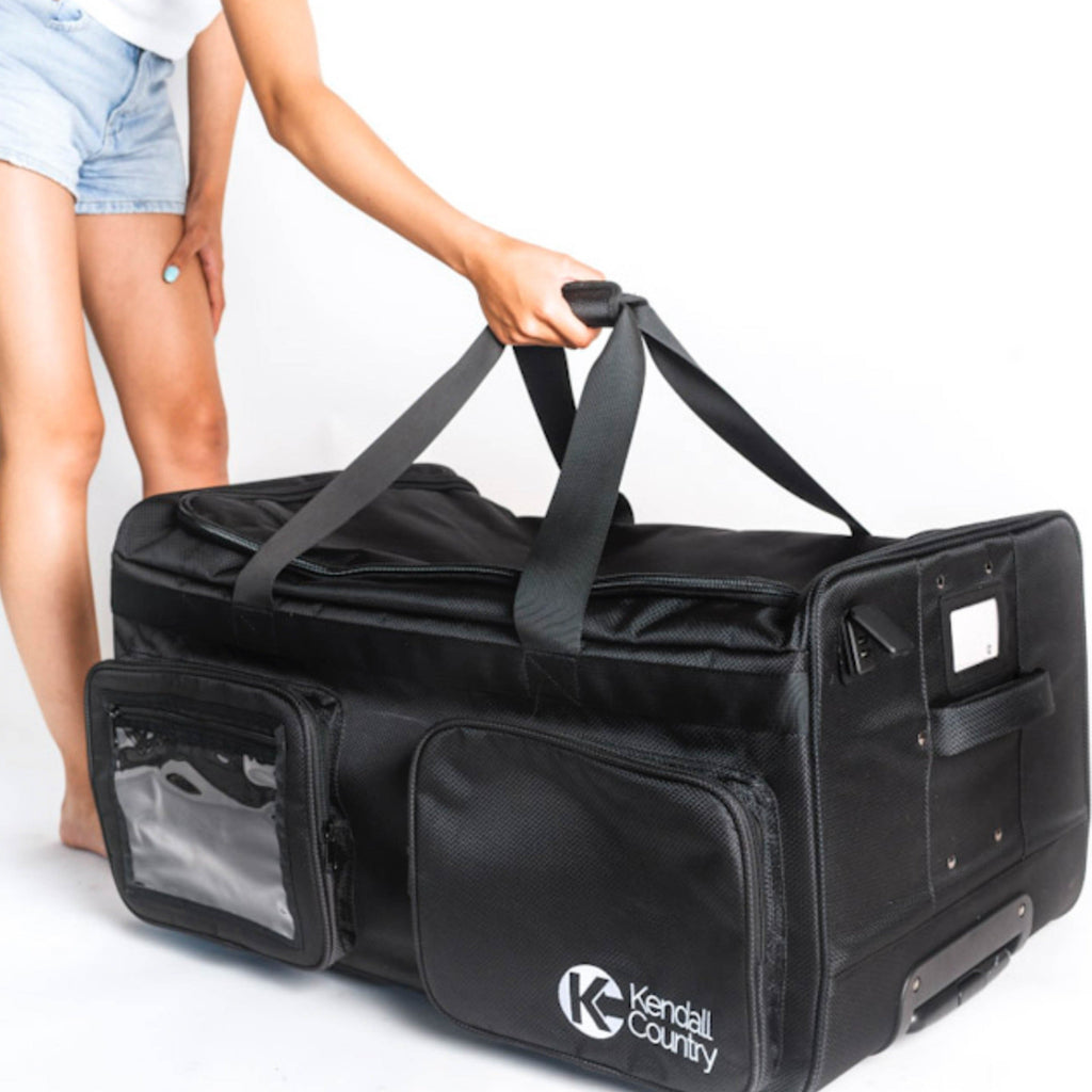 Large Dance Bag with Garment Rack - Raven Black, 28"